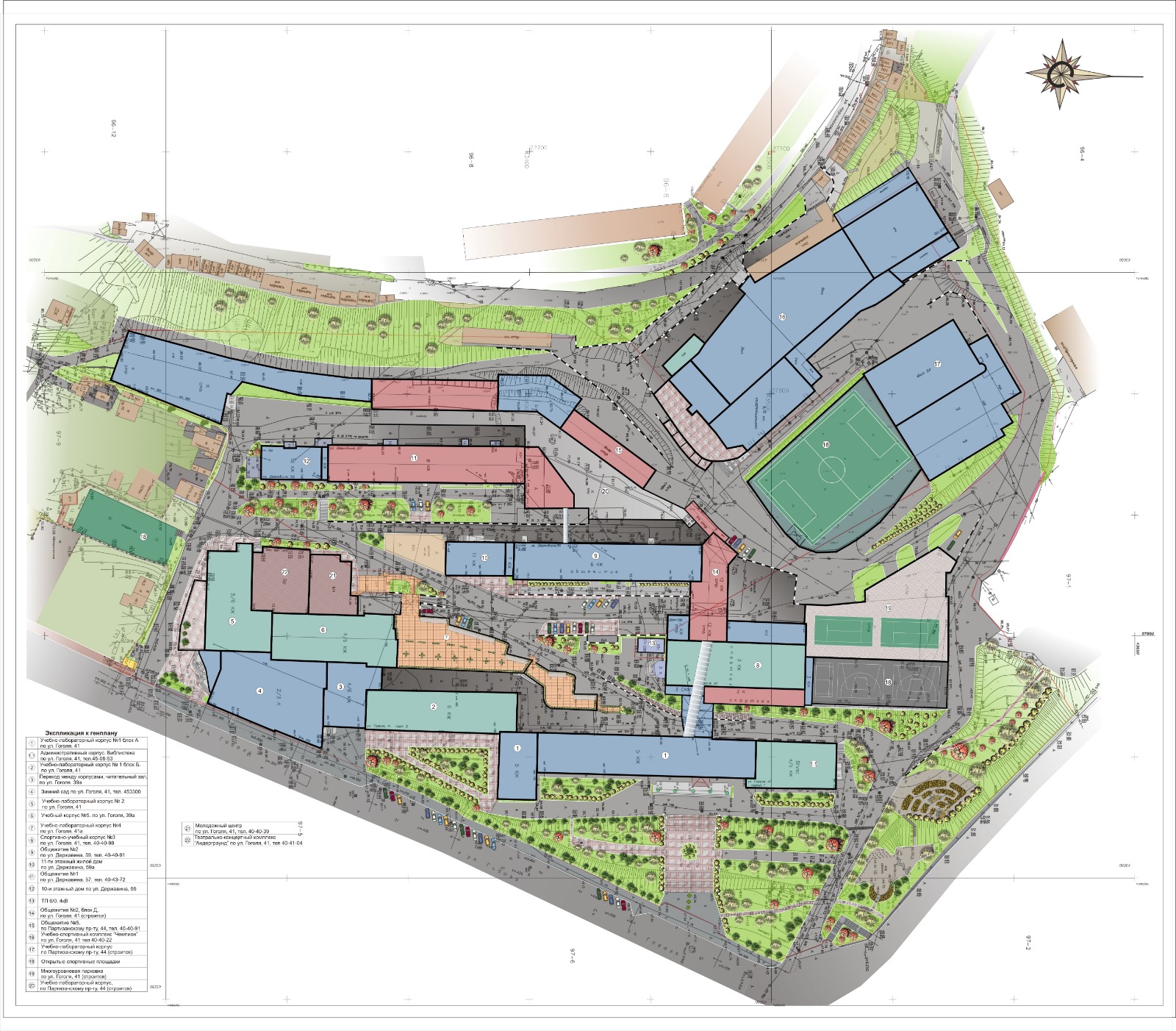 Разработка концепции благоустройство входной зоны территории кампуса ВВГУ